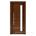 Modern Front Door Latest Design Glass Wooden Door Hinges House Door Manufactory